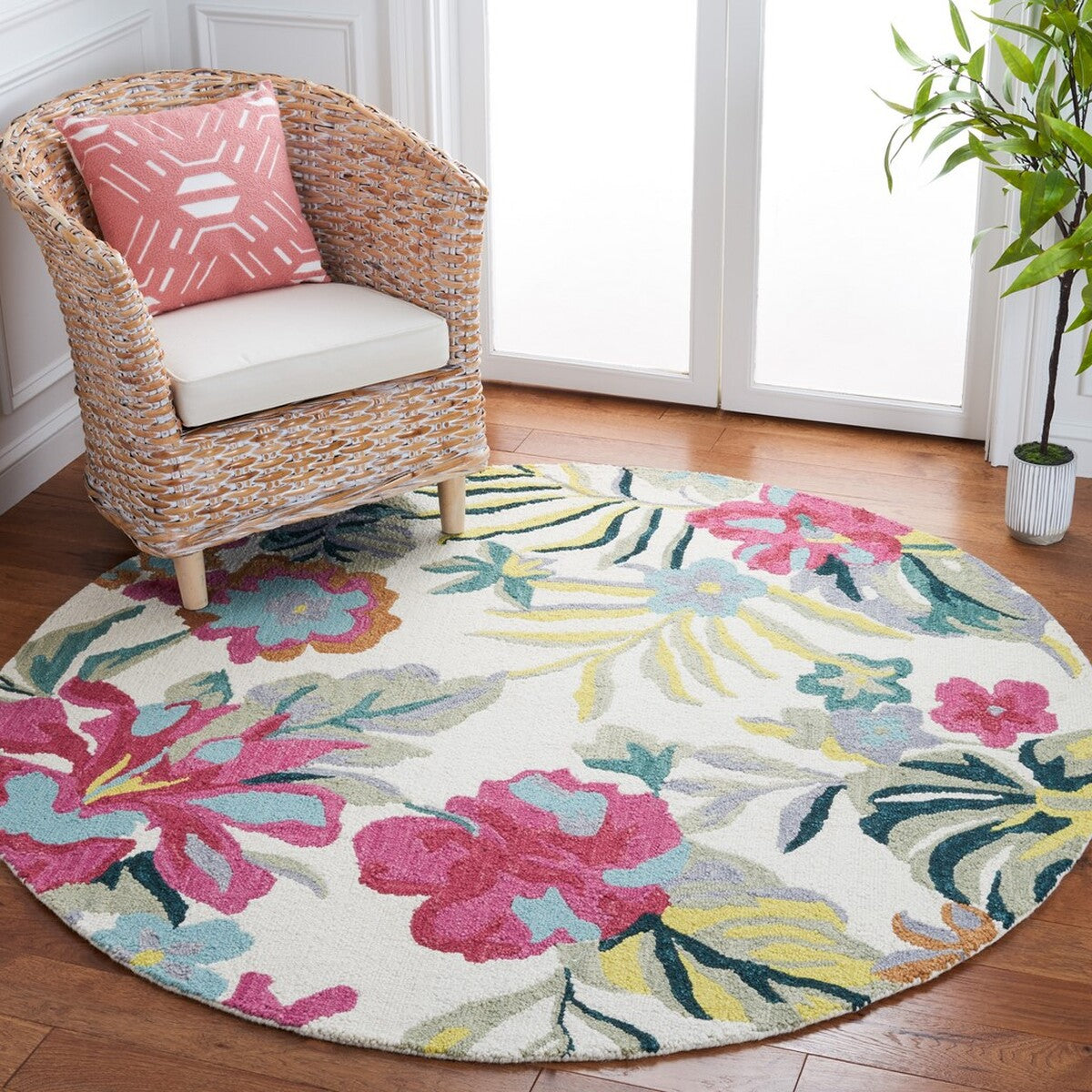 Luxurious Hand-Tufted 100% Wool Pile Rug with Elegant Design for Cozy Homes