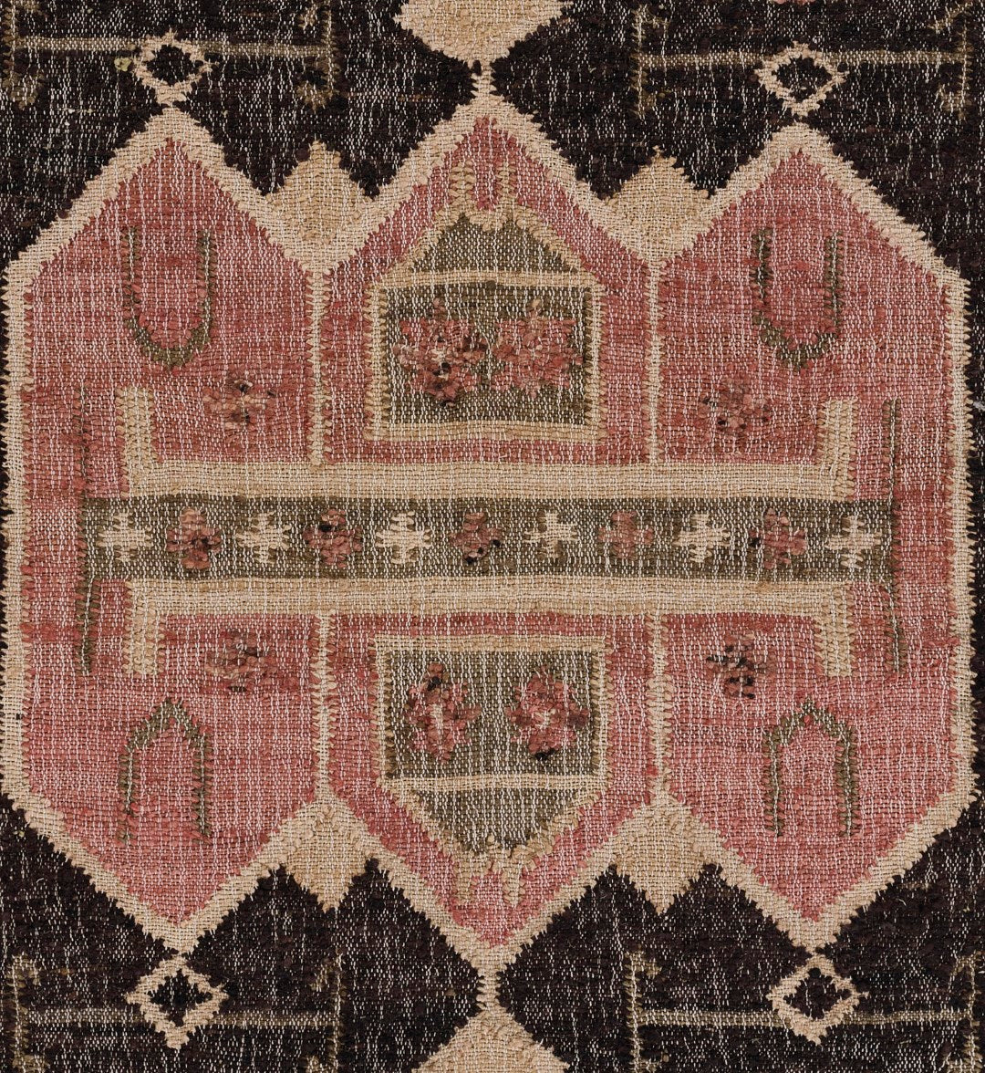 Exquisite Hand-Woven Indoor Decorative Rug from the Nirvana Collection with Vintage Anatolian and Classic Heriz Designs, Crafted from a Durable Jute-Wool Blend