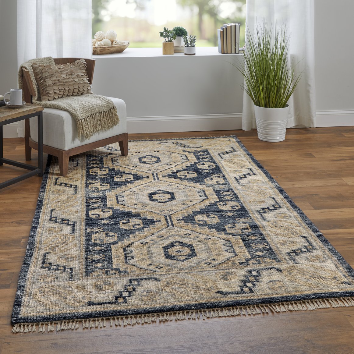 Exquisite Fillmore Hand-Knotted Wool Area Rug - A Classic and Elegant Traditional Design Showcasing Rich Colors for a Timeless Interior Style