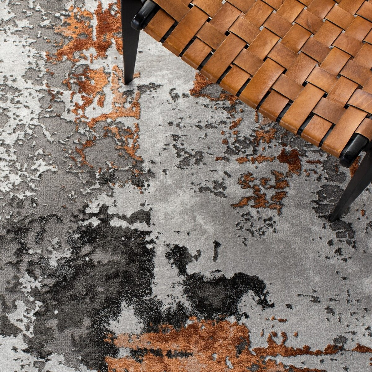 Durable Polypropylene & Polyester Blend Power Loomed Area Rug for Modern Interiors