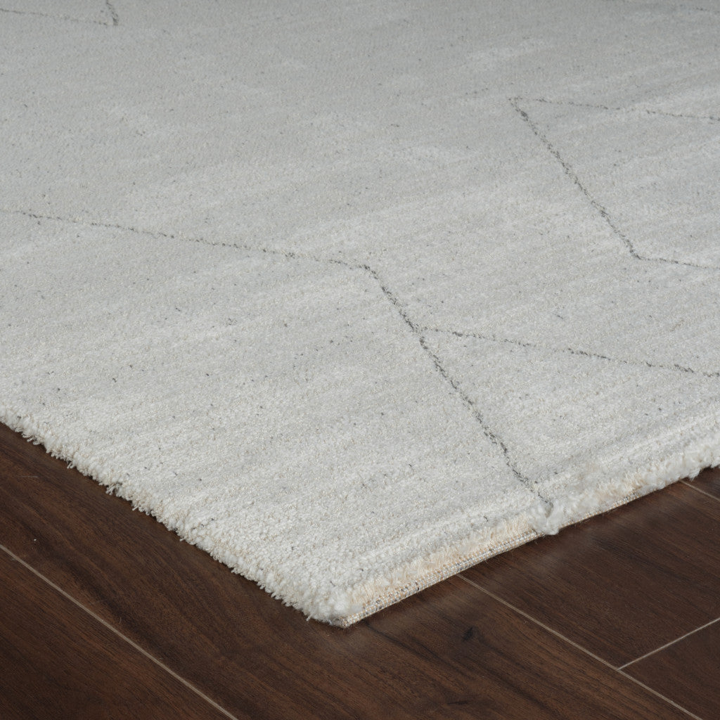 8' x 11' Stain-Resistant & Durable Cream and Beige Abstract Distressed Area Rug