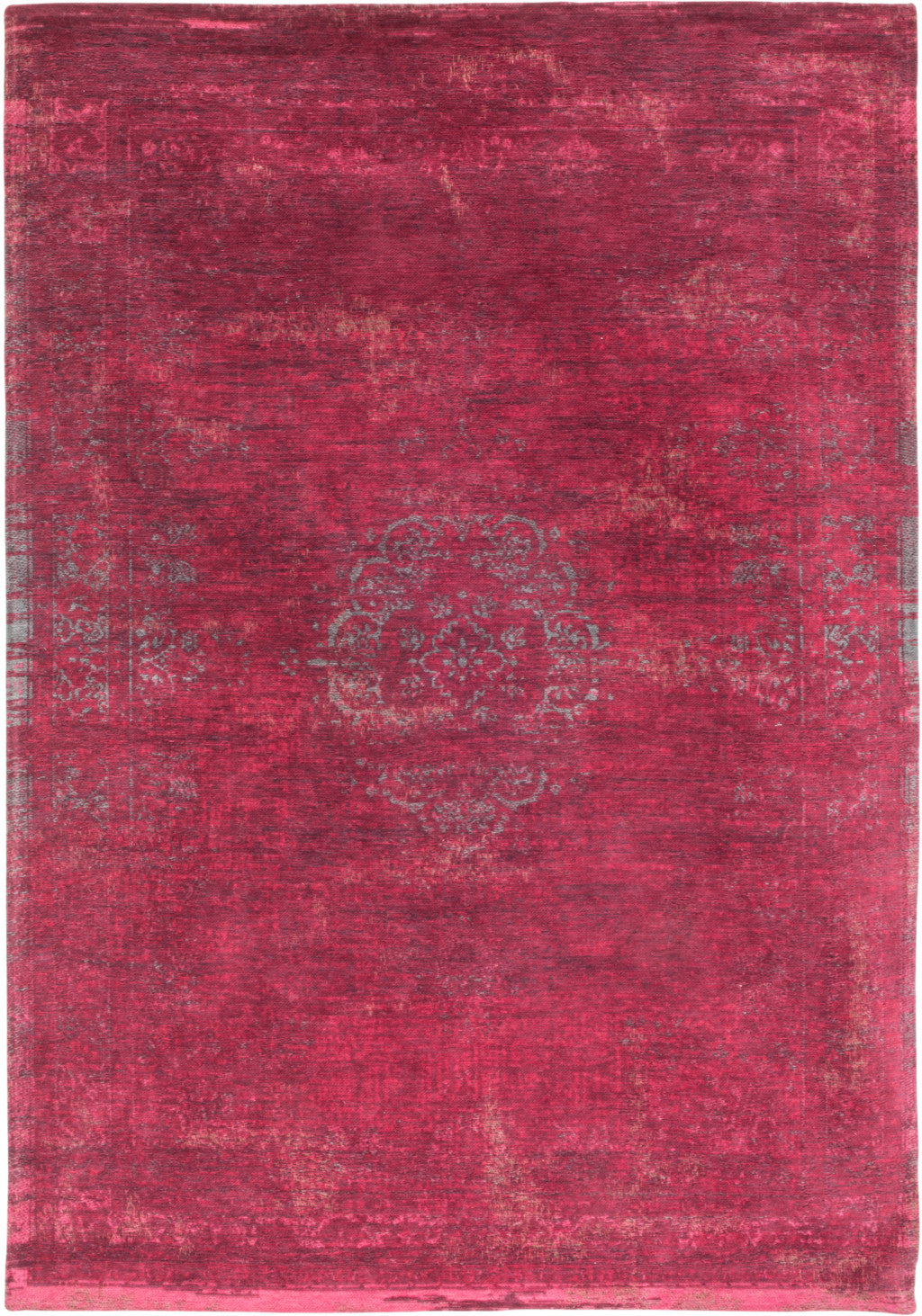 Stylish and Cozy 9-Foot by 13-Foot Gray and Pink Medallion Non-Slip Area Rug for Enhancing Home Decor Appeal