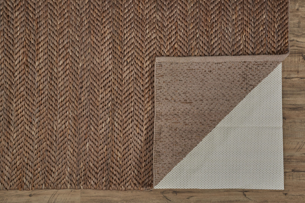 Exquisite Hand-Woven Tan, Orange, and Brown Area Rug for Elegant Living Spaces