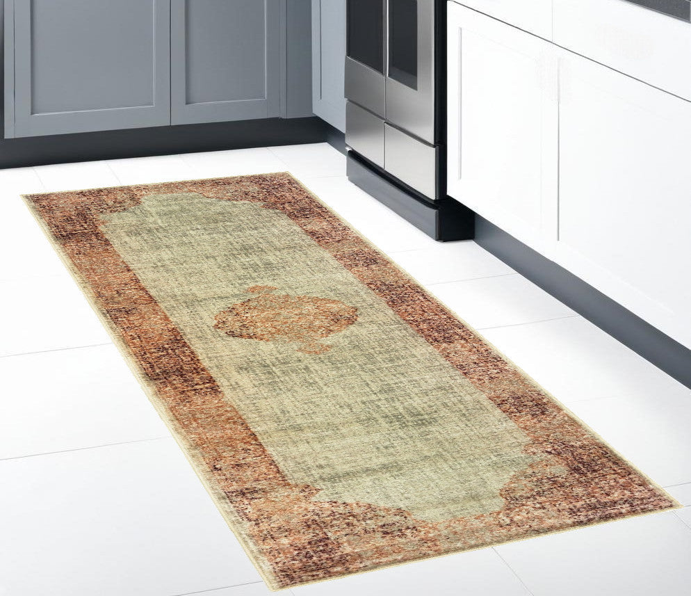 Exquisite Classic Medallion Indoor Runner Rug with Timeless Design, Durable Build, and Soft, Luxurious Texture for Elegant Interiors