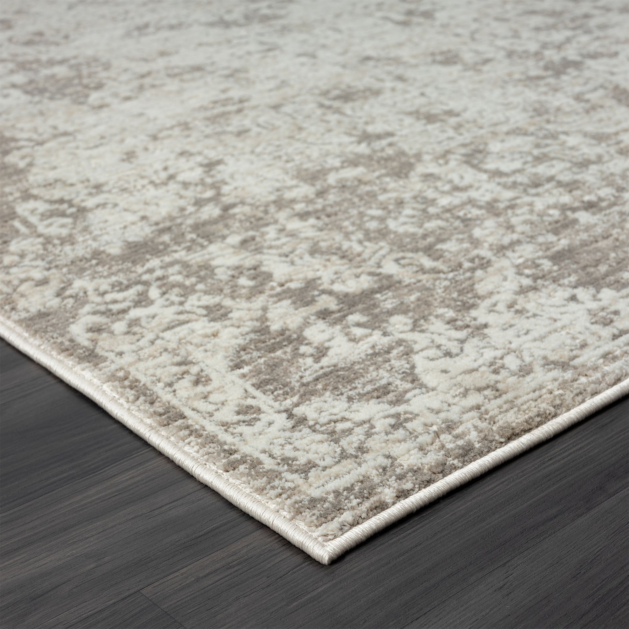 Elevate Your Space with a Gray Abstract Distressed 8' x 10' Runner Rug