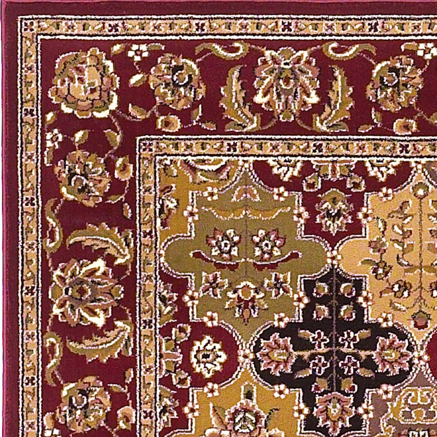 Elegant Machine - Woven Red Area Rug for Cozy and Durable Living Spaces