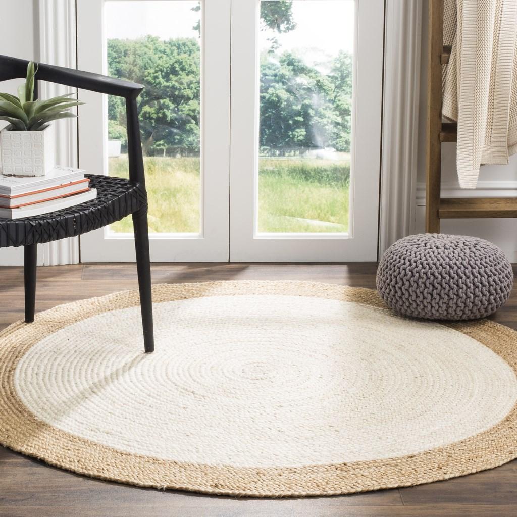 Elegant Hand-Woven Natural Jute Rug 801 for Cozy, Eco-Friendly Homes