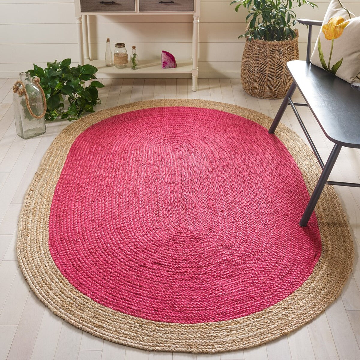 Elegant Hand-Woven Natural Jute Rug 801 for Cozy, Eco-Friendly Homes