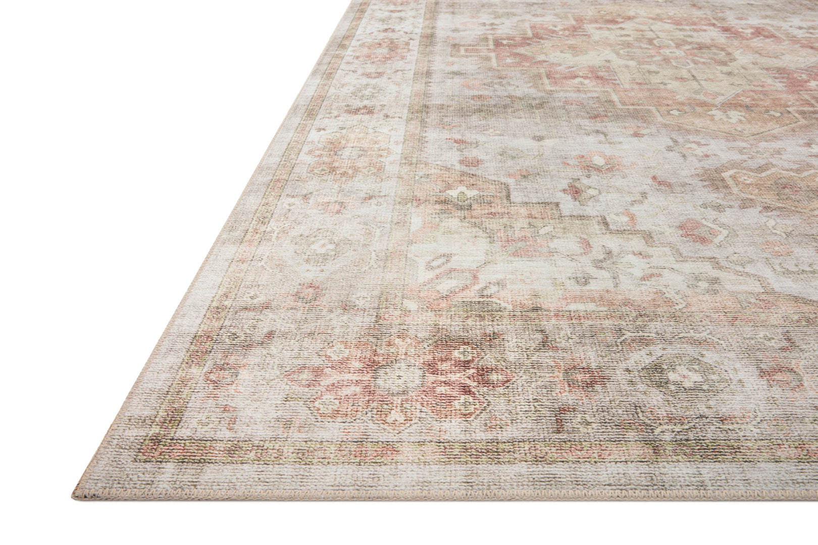 Heidi Traditional Style Power Loomed Floor Rug Crafted from 100% Polyester Featuring an Exquisite Medallion Design for Enduring Elegance