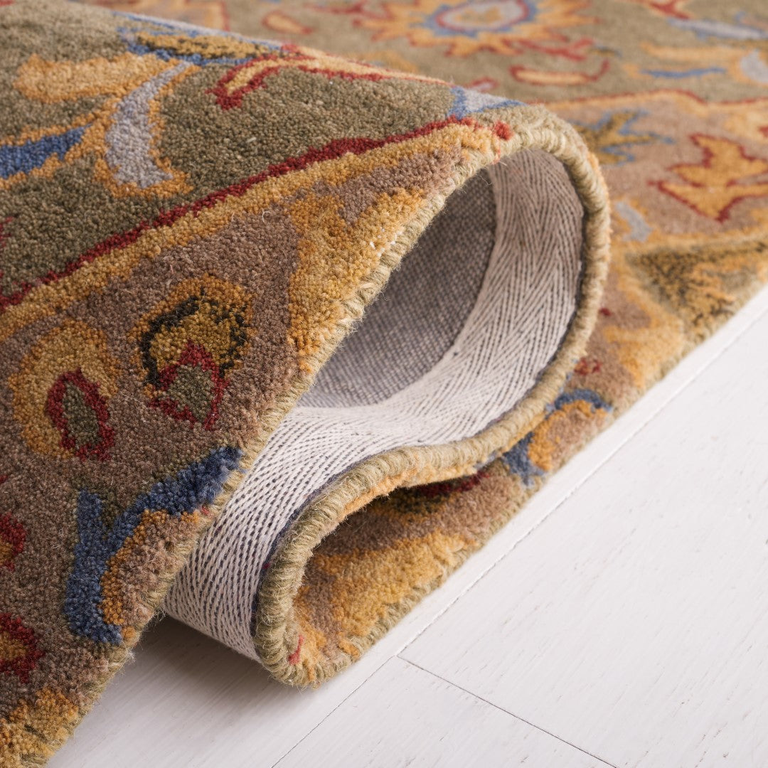 Luxurious Indian Hand-Tufted Wool Rug with 12mm Pile for Enduring Elegance