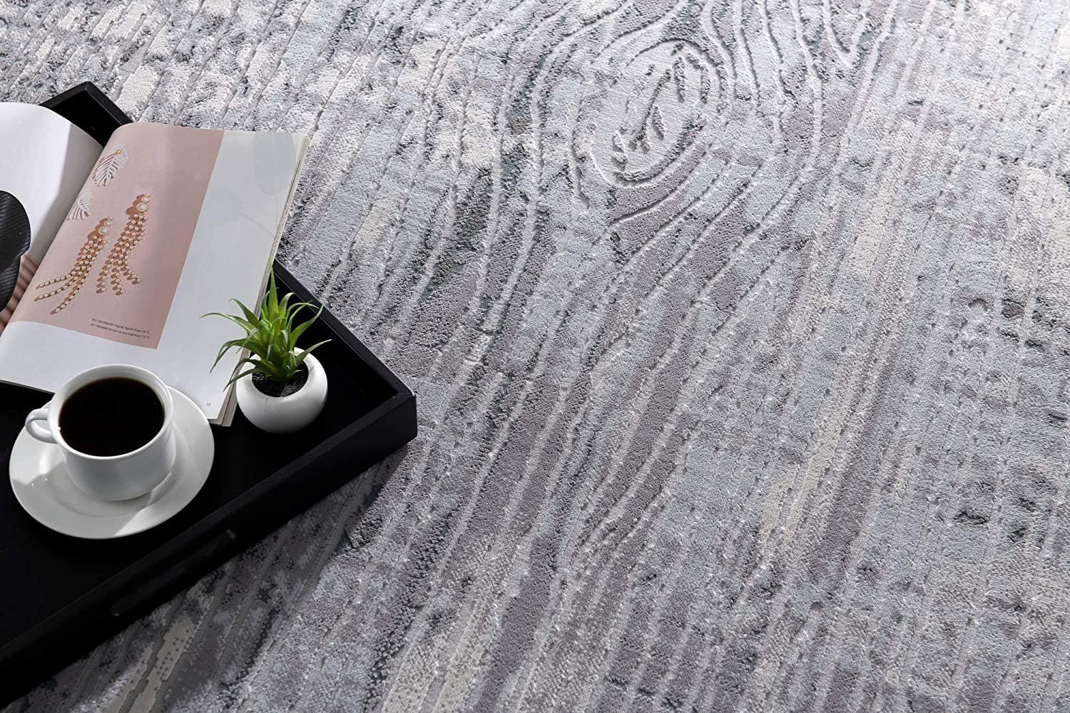Turkish-Made Blue Abstract Power Loom Runner Rug for a Stylish Living Space