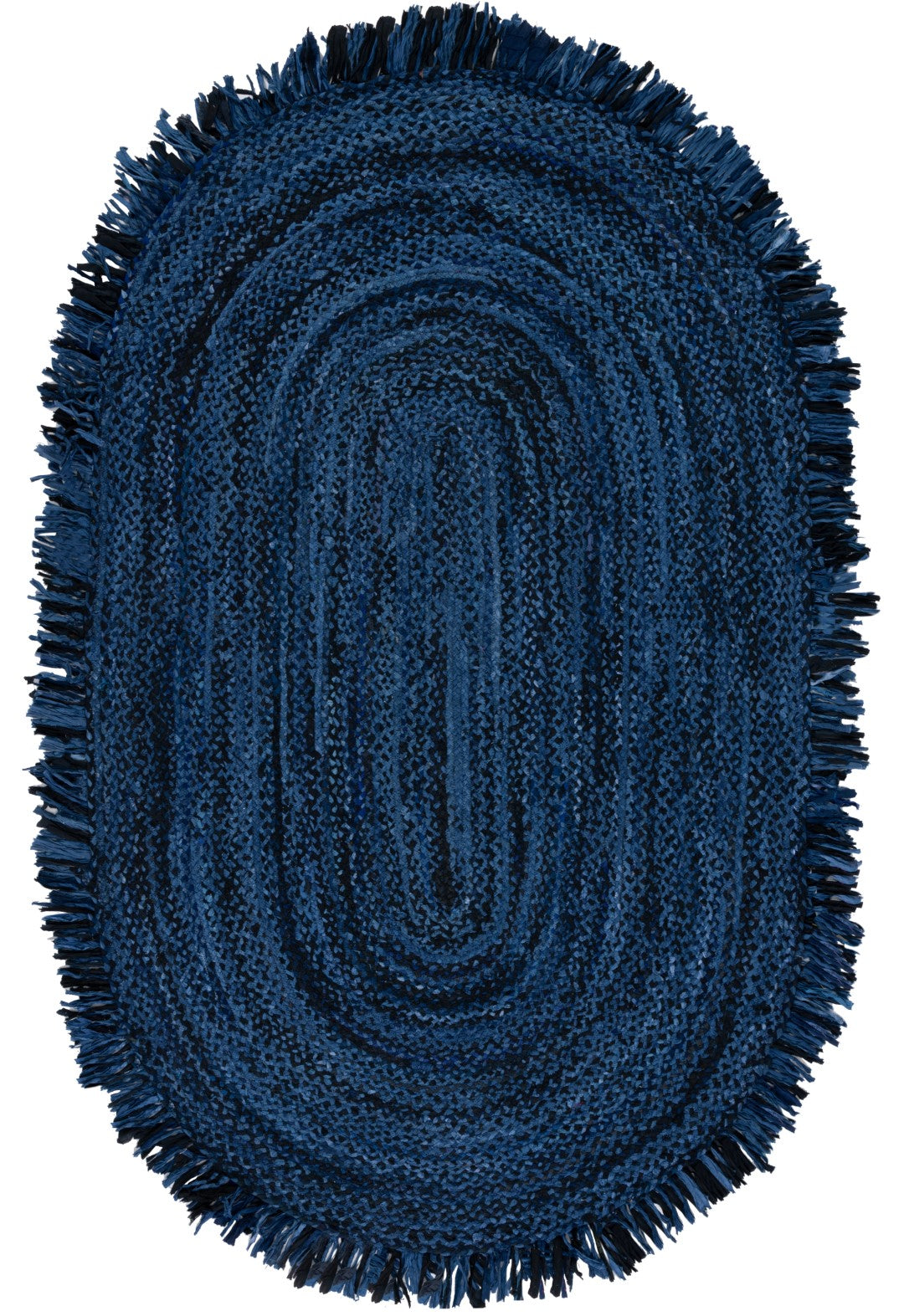 Exquisite Braided Hand - Woven Cotton Contemporary Area Rug from India for Chic and Stylish Homes