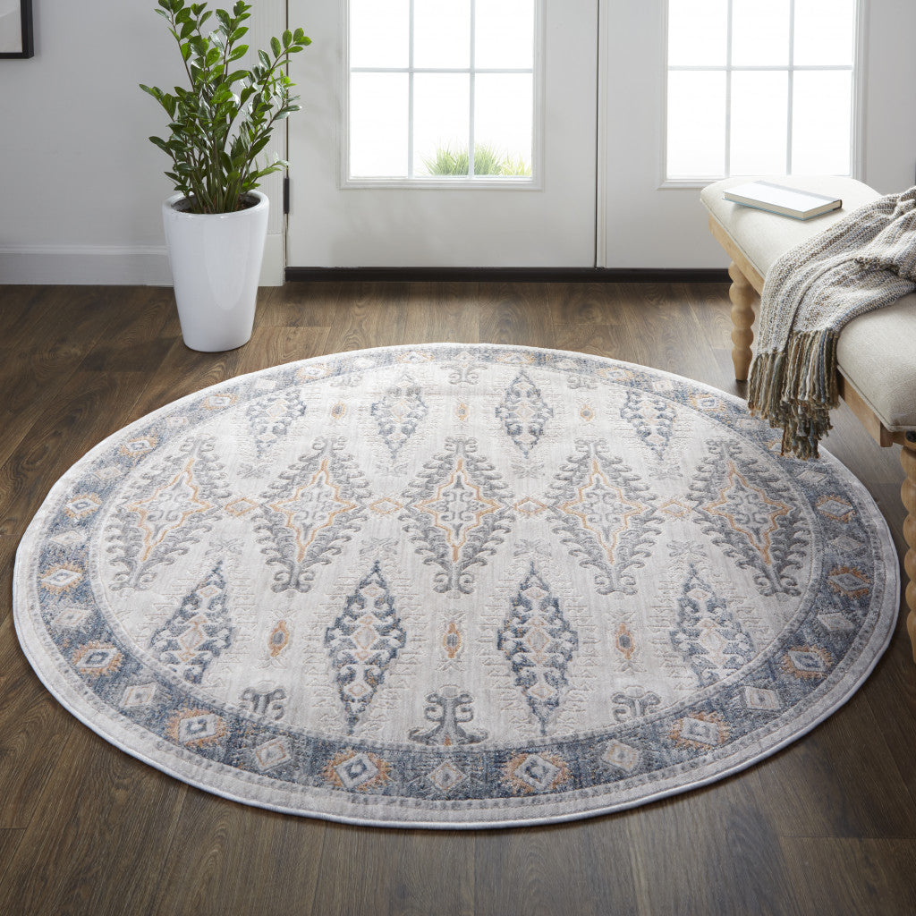 Stylish and Comfortable Non-Slip Area Rug with Elegant Gray and Black Floral Pattern for Beautiful Home Decor