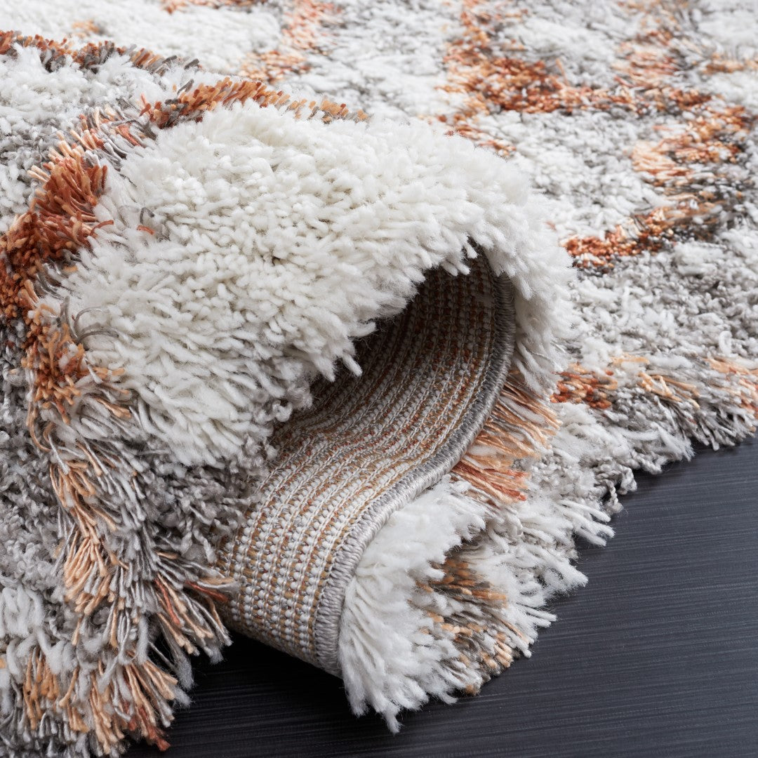 Luxurious Power-Loomed Polypropylene Shag Rug with 1.97-Inch Pile for Ultimate Comfort