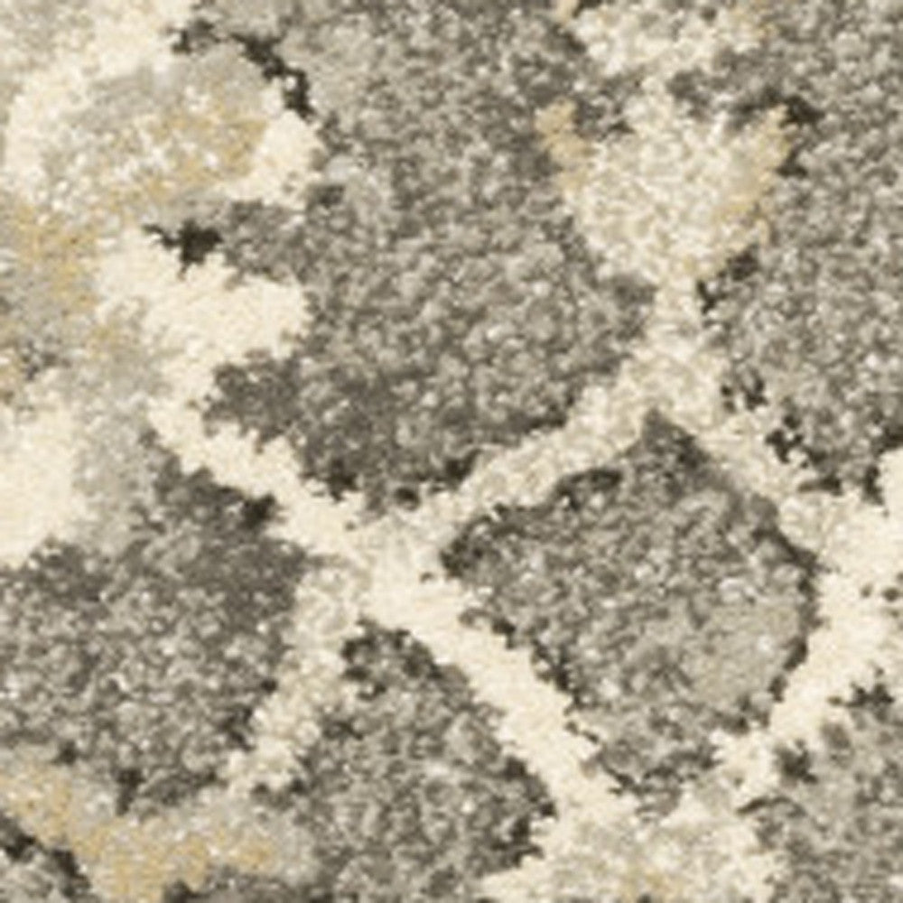 Stain-Resistant Oriental Runner Rug with Elegant Grey and Beige Design for Fashionable Living Spaces