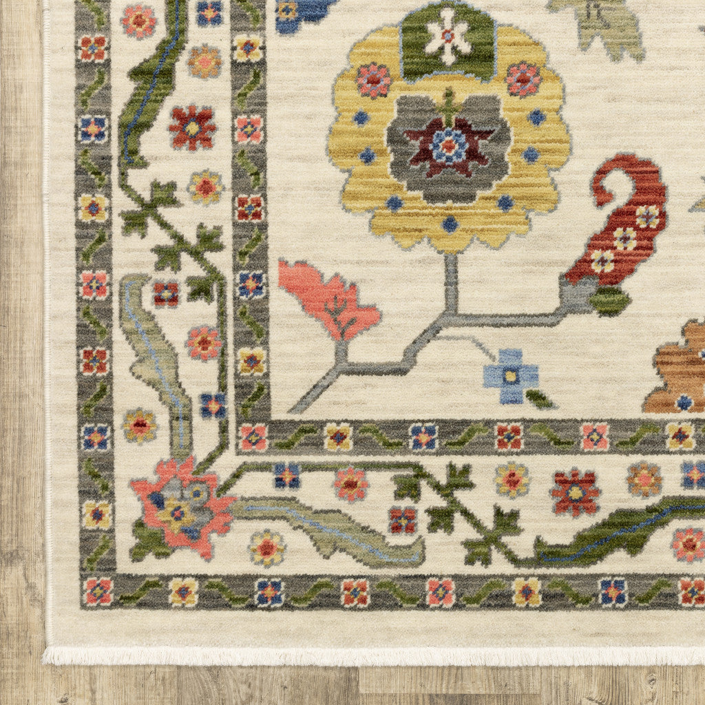 Stylish and Durable Stain-Resistant Oriental Fringed Area Rug for Any Room