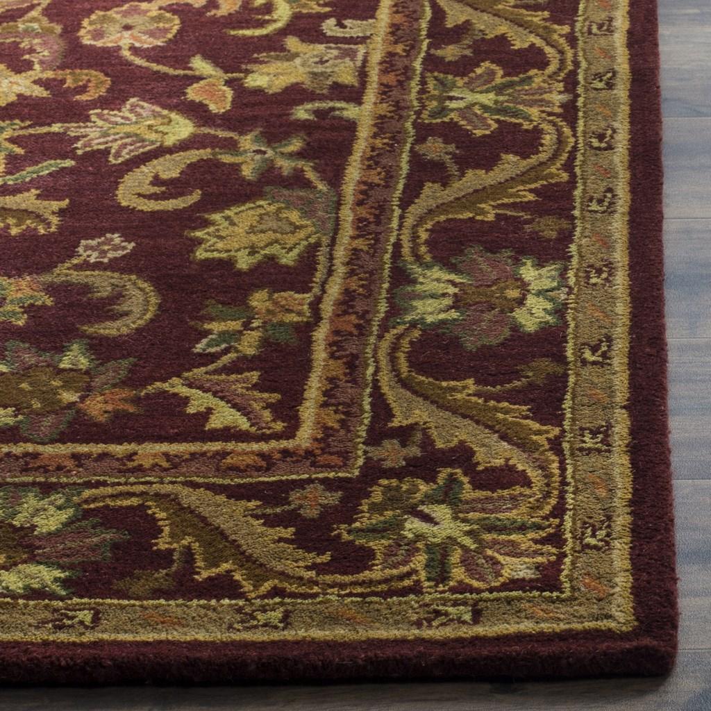 19th Century Inspired Hand-Tufted Wool Rug with Herbal Wash Elegance