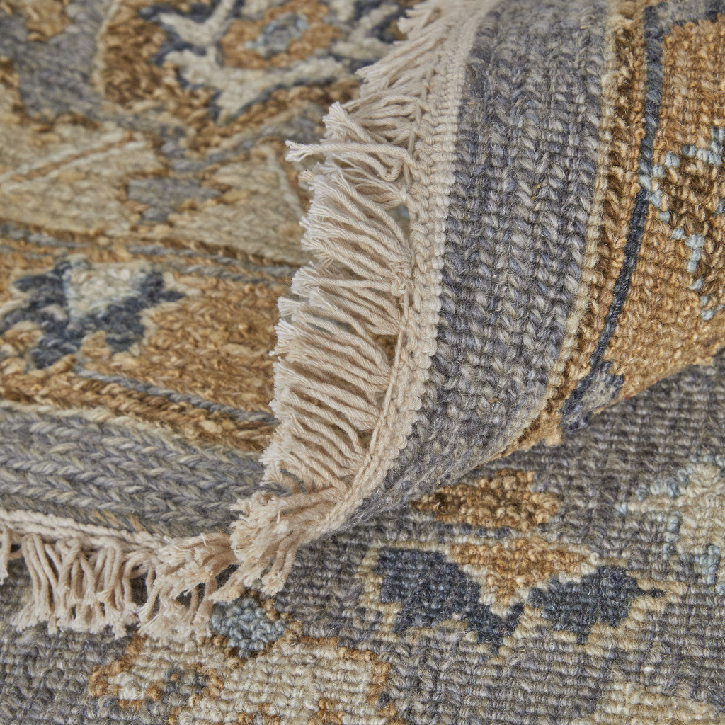 9-Foot x 13-Foot Hand-Knotted Wool Area Rug with Tassels for Elegant Homes