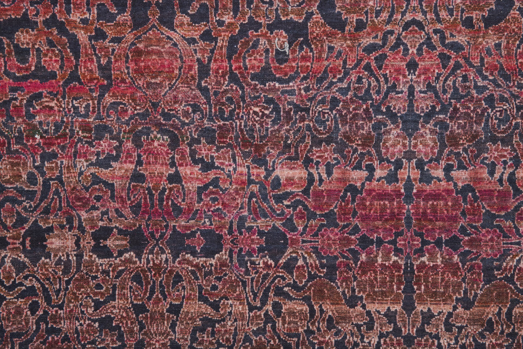 Exquisite Washable Red and Gray Damask Area Rug with Orange Accents - Ideal Rectangle Design for Family Homes with Kids and Pets