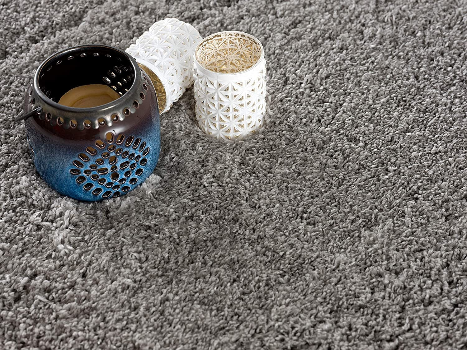 Ivory-Colored Modern Solid Shag Style Area Rug Crafted from Luxurious and Soft Polyester for Enduring Style and Unmatched Comfort