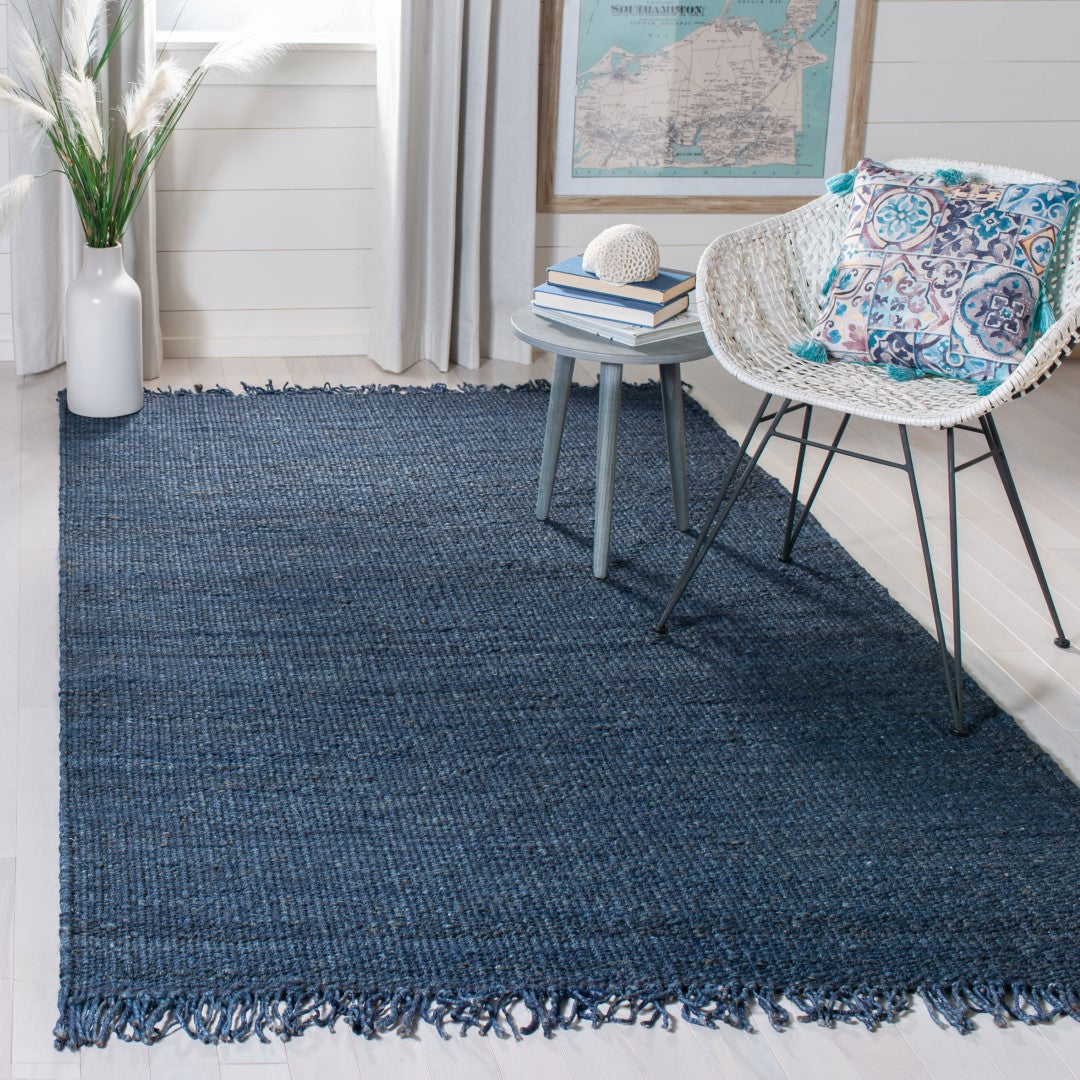 Exquisite Natural Hand-Woven Jute Area Rug with Elegant Rectangle Design for Eco-Friendly Home Decor, Sourced from India