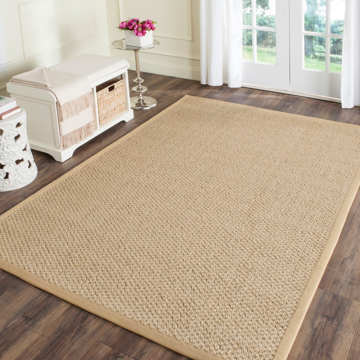 Eco-Friendly Soft Power Loomed Sisal and Seagrass Rug for Coastal and Urban Chic