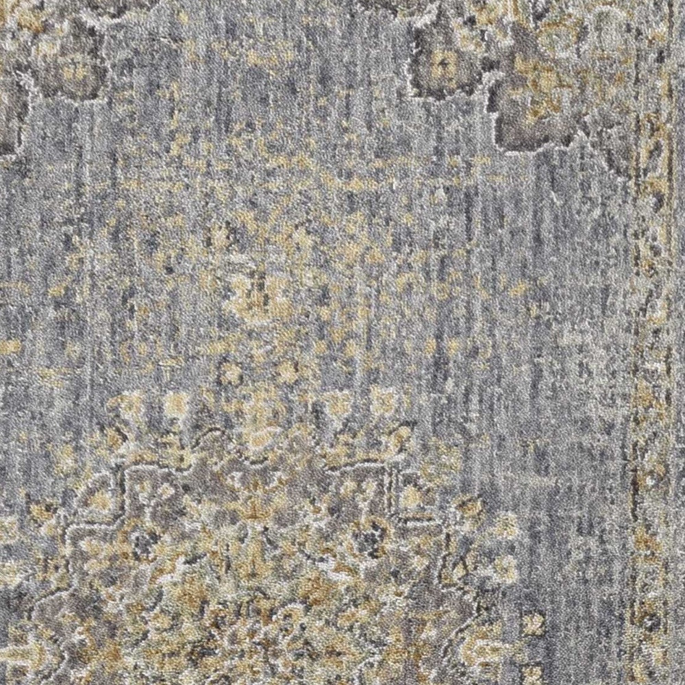 Exquisite Handmade Wool Floral Area Rug in Elegant Slate Grey for Traditional Homes