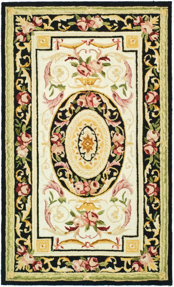 Luxurious Hand-Hooked Chelsea Rug: Pure Virgin Wool with Classic American & European Designs