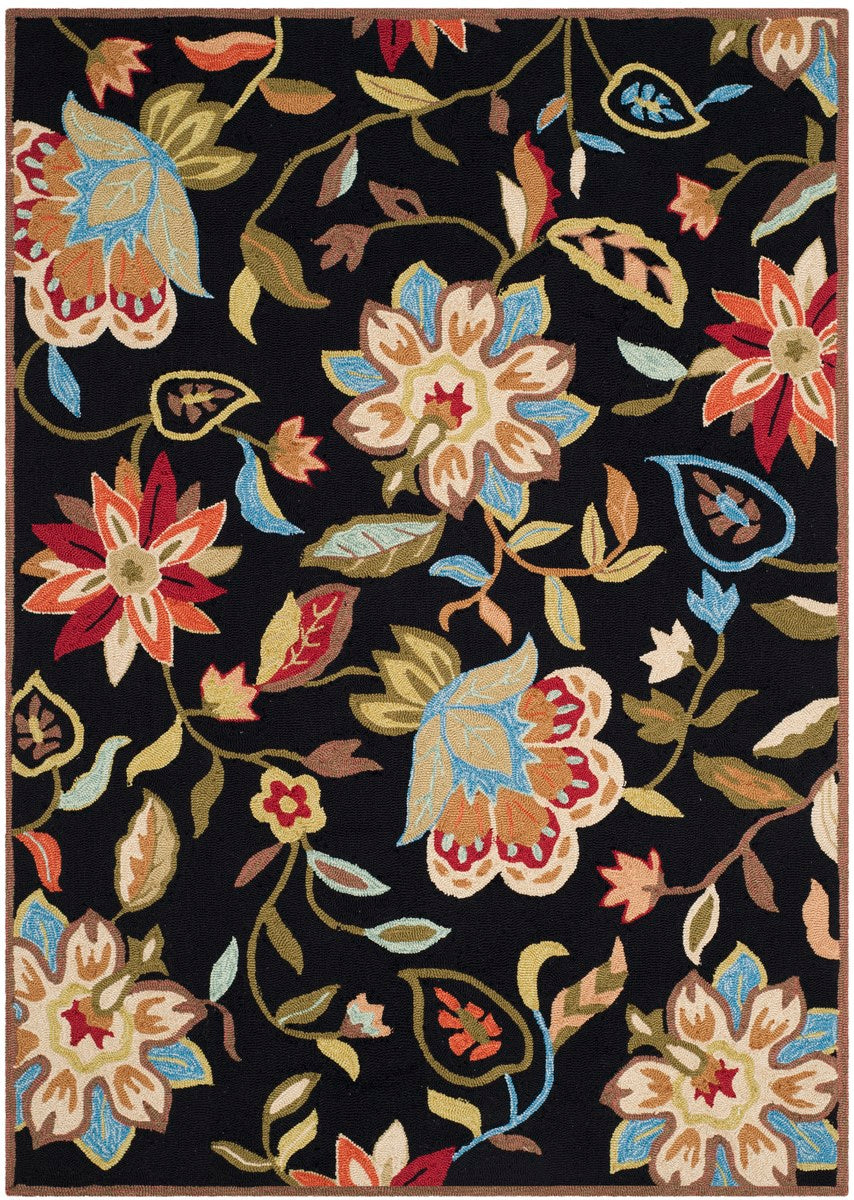 Exquisite Four Seasons Hand-Hooked Indoor-Outdoor Rug Collection with Artistic Motifs