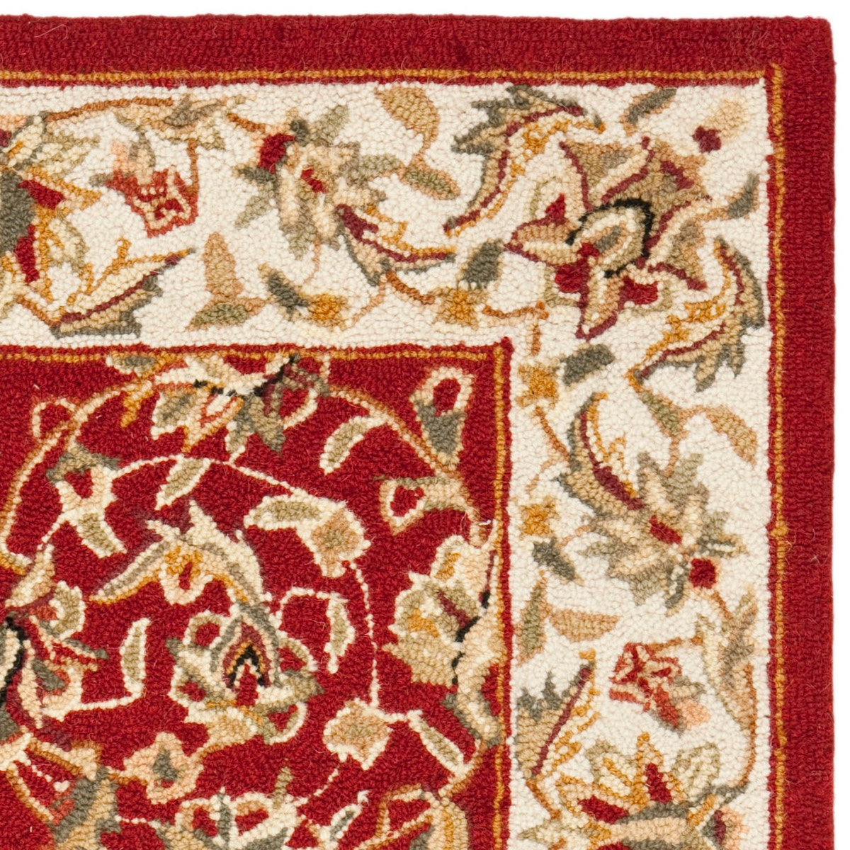 Luxurious Chelsea Hand-Hooked Rug: 100% Virgin Wool Pile, Durable Cotton Backing for All Spaces
