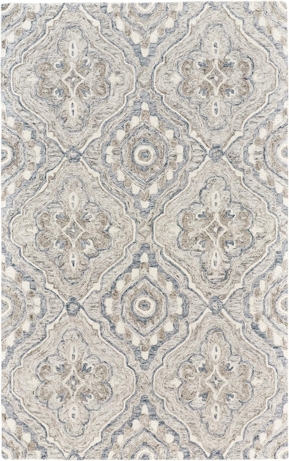 Stain-Resistant Handmade Geometric Wool Area Rug for Stylish Living Spaces