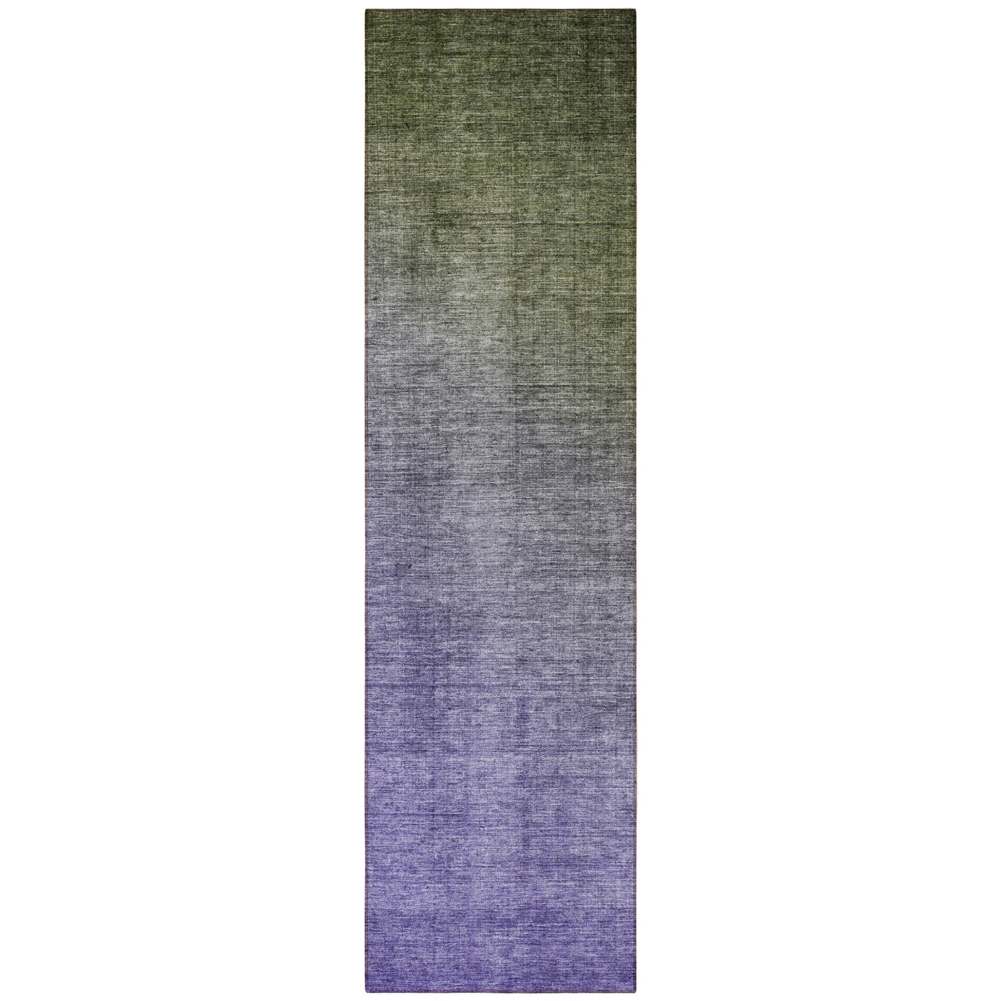 Stylish Ombre Teal and Red Orange Washable and Stain - Resistant Runner Outdoor Rugs for Both Indoor and Outdoor Decor