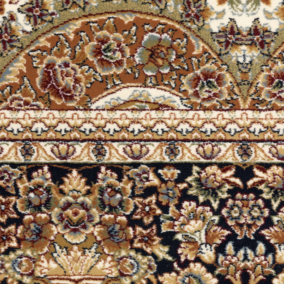 Luxurious Masterpiece Persian Area Rug in Classic Multi - Colors with Fringe