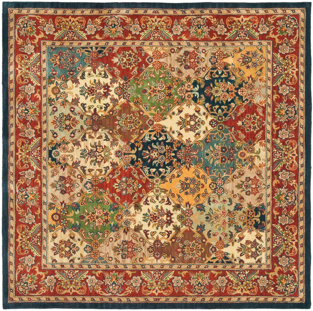 Luxurious Heritage Wool Pile Hand - Tufted Rectangle Rug Crafted in India for a Timeless Decorative Style