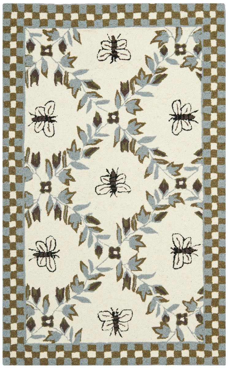 Exquisite Chelsea Hand-Hooked Wool Rug with Durable Cotton Backing for Timeless and Elegant Home Decor