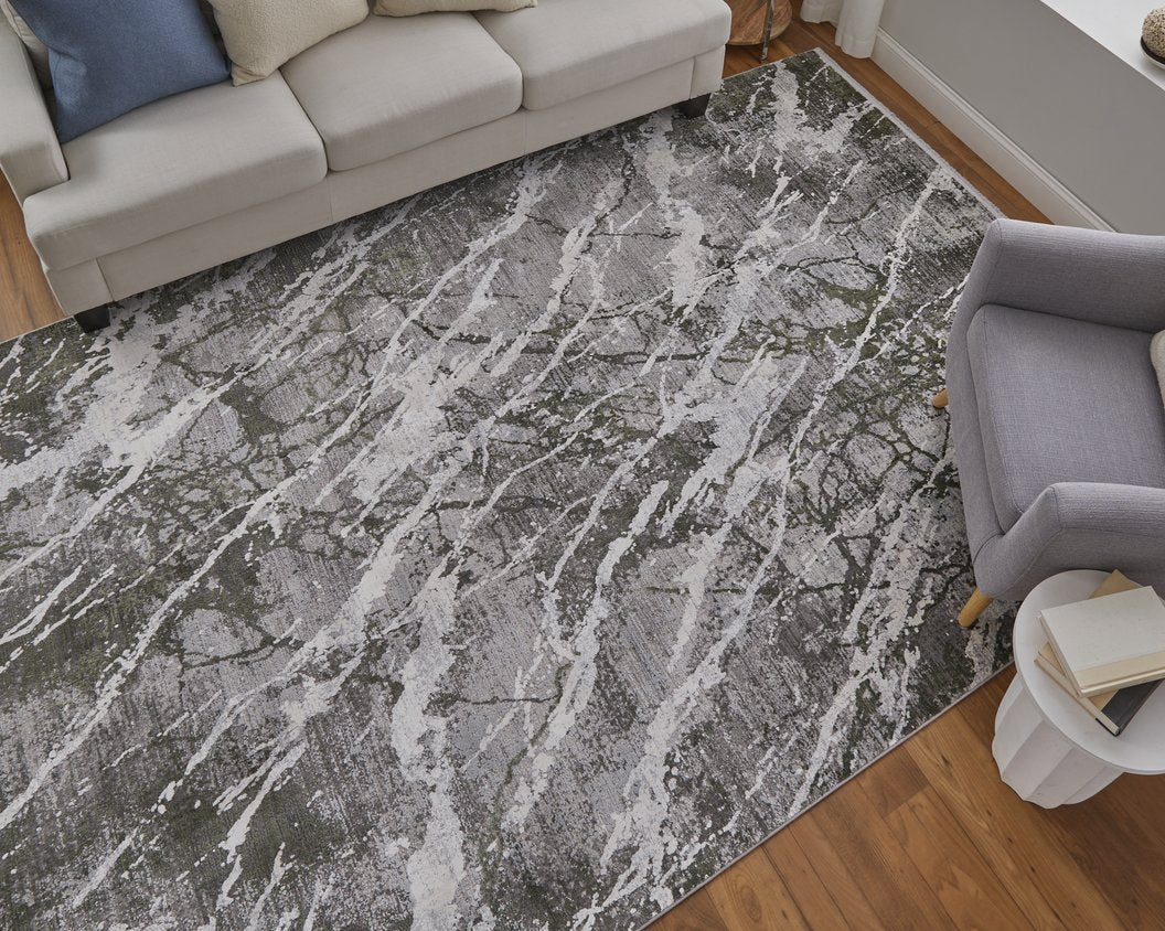 Cadiz-Inspired Modern Bohemian Abstract Watercolor Area Rug with Poetic Spanish Colors