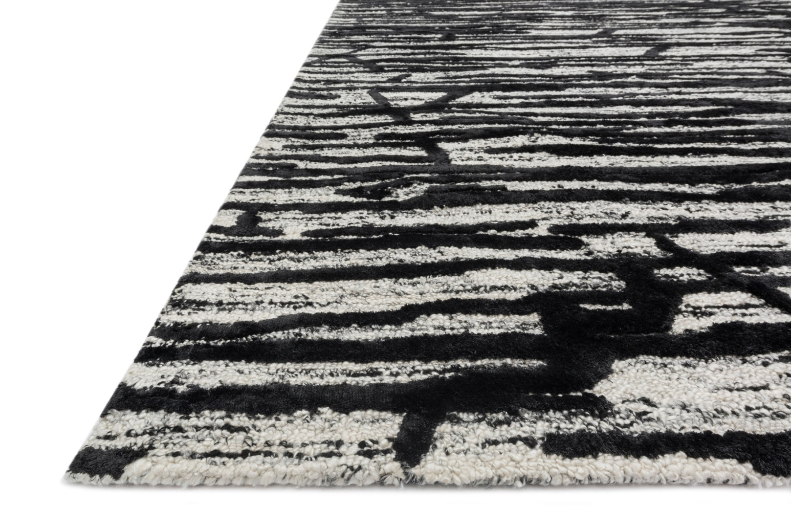 Juneau Hand - Tufted Contemporary Area Rug with an Exquisite Viscose Design Inspired by the Textures of the Natural World