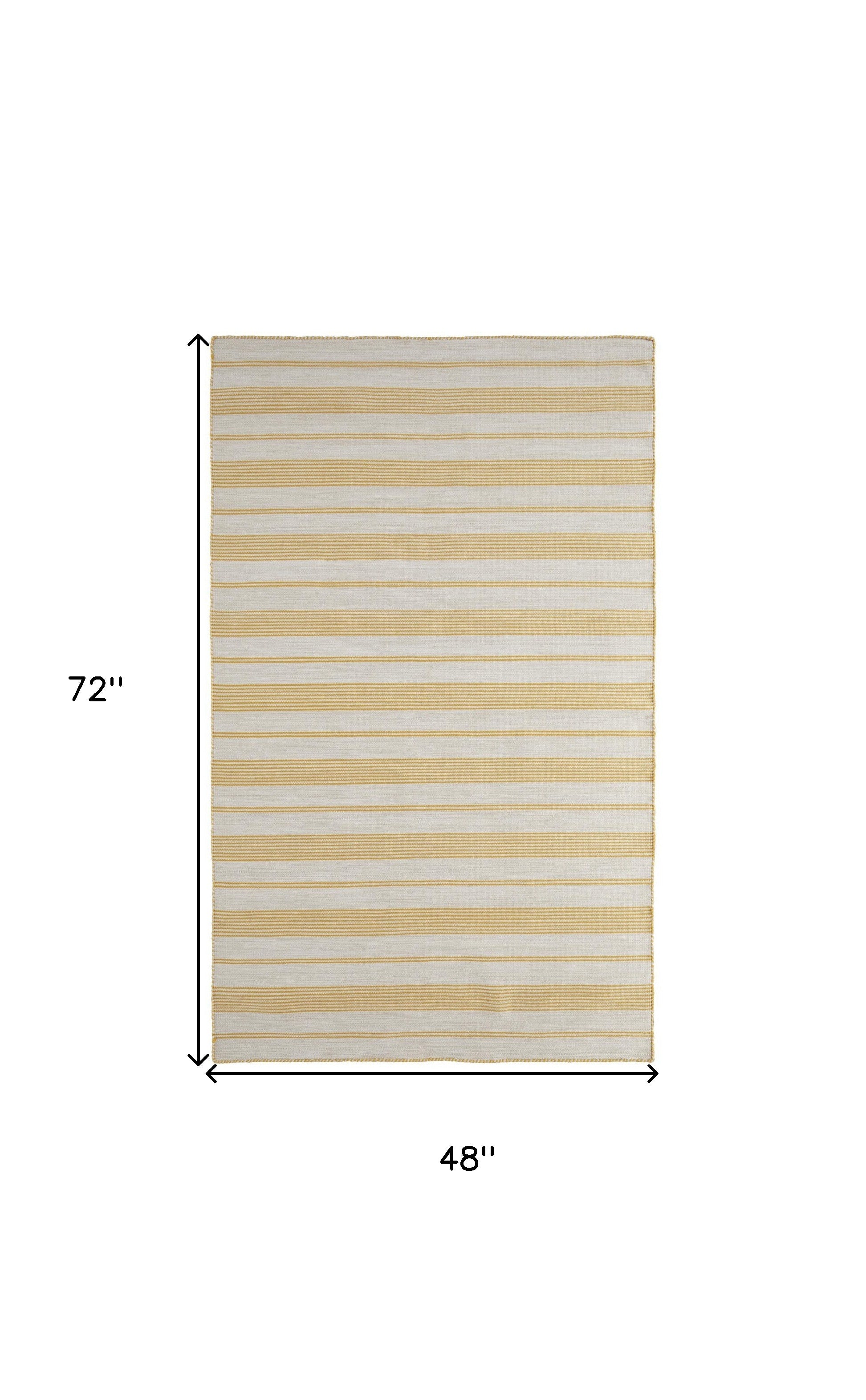 Stylish Modern Hand - Woven Stain - Resistant Area Rug with Striped Design for Comfortable Home Decor