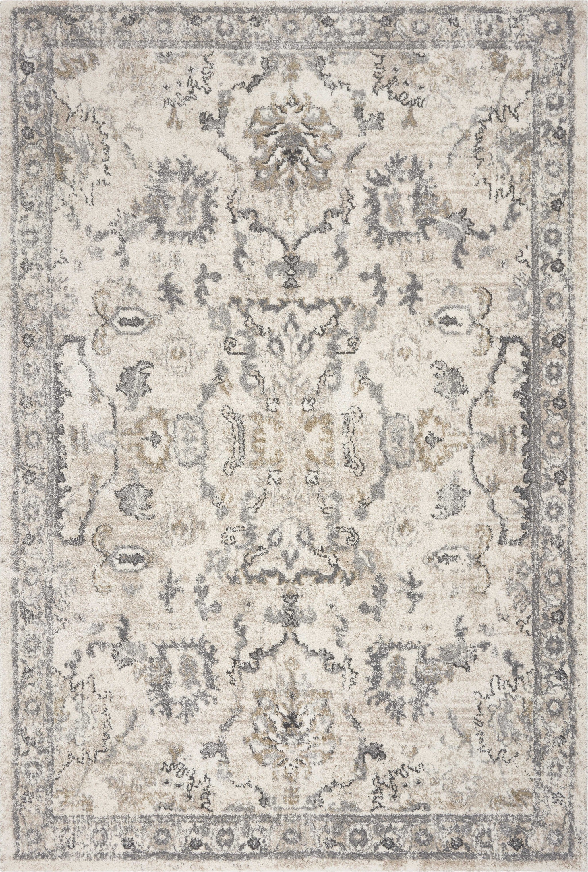 Ivory Farrah Area Rug - Contemporary Floral Design for Elegant Home Comfort