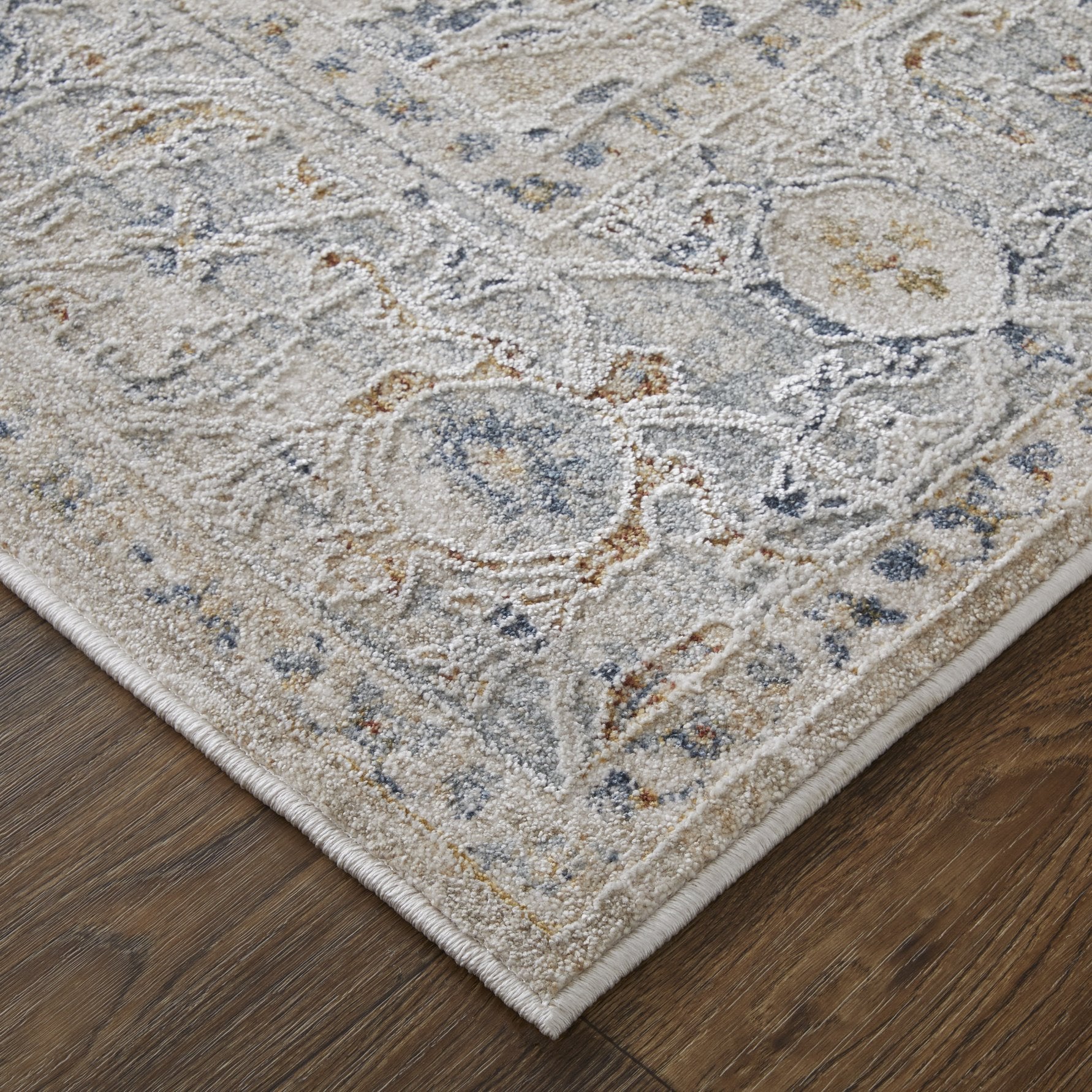 Pasha Global Style Area Rug - Eye - Catching Medallion Design, Gentle Low - Pile Texture, Stain - Resistant and Suitable for Kids