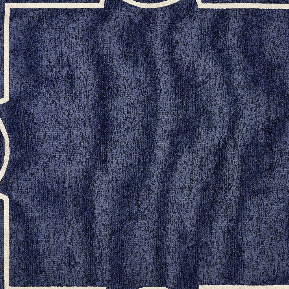 Exquisite Hand-Hooked Ocean Blue Contemporary Style Area Rug for Cozy and Long - lasting Home Decor