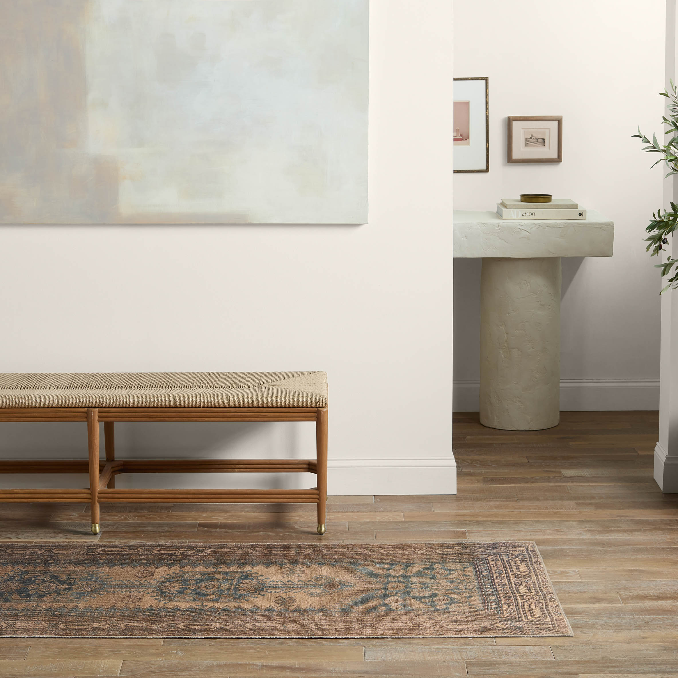 Canteena Reeves CAN03 RUG154754 Powerloomed 100% Polyester Traditional Medallion Indoor Rug for High Traffic