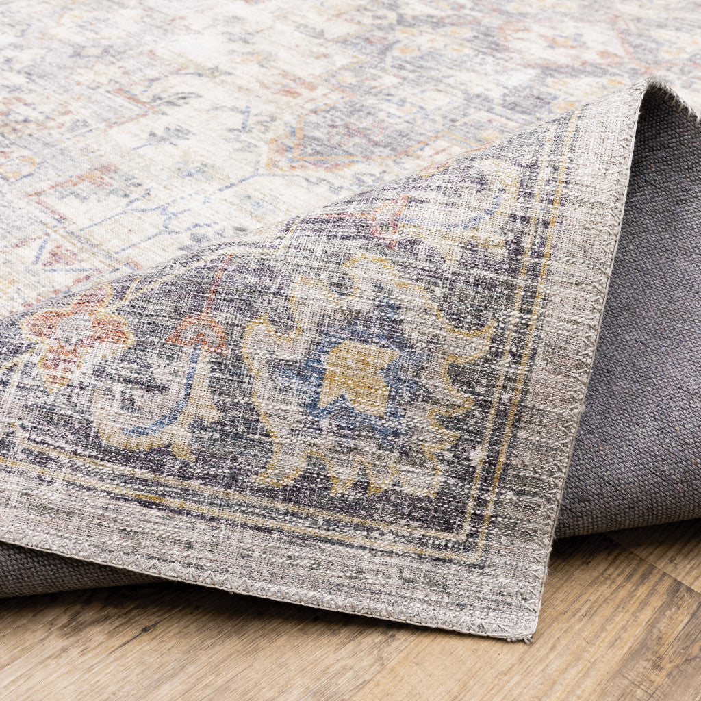 Stain-Resistant Oriental Runner Rug in Vibrant Colors for Kid & Pet Spaces