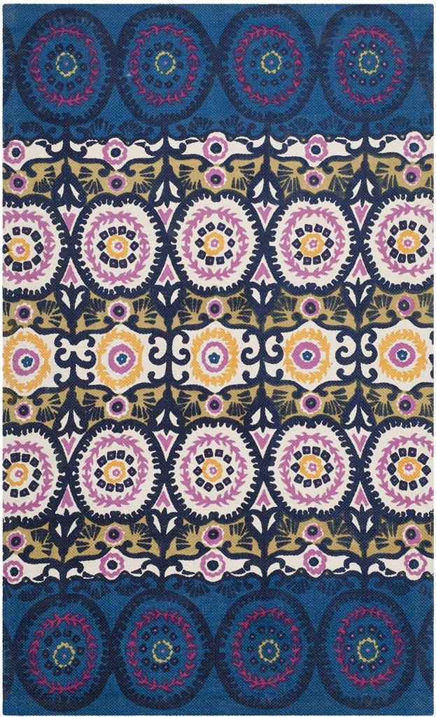 Exquisite Indian Hand - Loomed Cotton Pile Rectangle Rug for Elegant Spaces