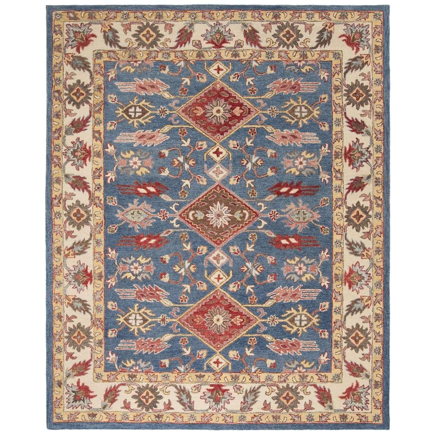 Luxurious and Timeless Elegant Hand-Tufted Persian-Inspired Floor Rug Crafted from Premium Wool with Antiquity Charm