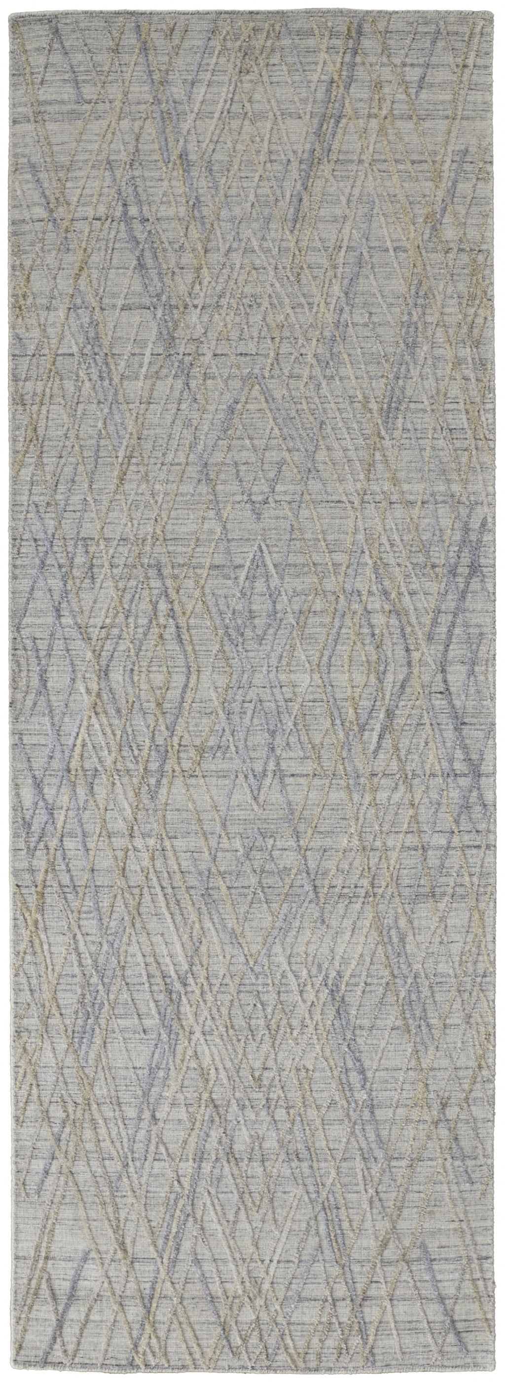 Exquisite Hand-Woven Area Rug with Elegant Gray and Ivory Abstract Design for Added Warmth and Stylish Ambiance