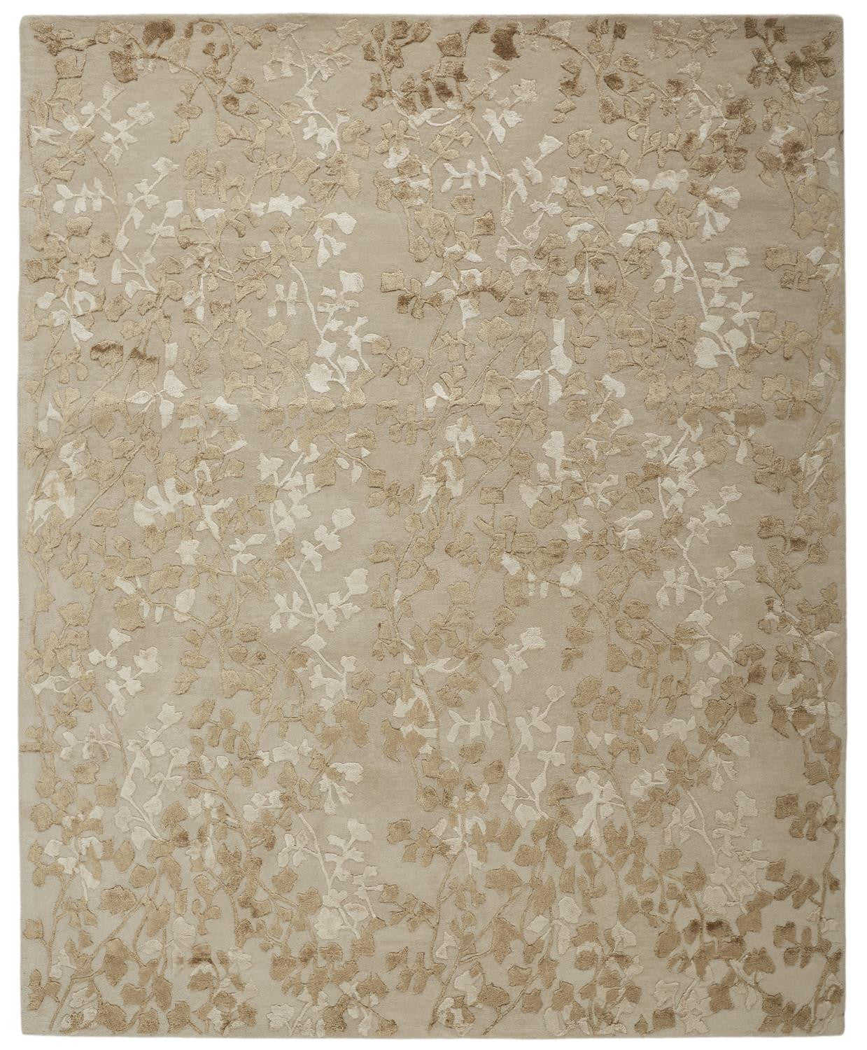 Exquisite Hand-Tufted Floral Wool Area Runner Rug - Evoking Timeless Elegance with High-Low Pile for Charming Indoor Spaces