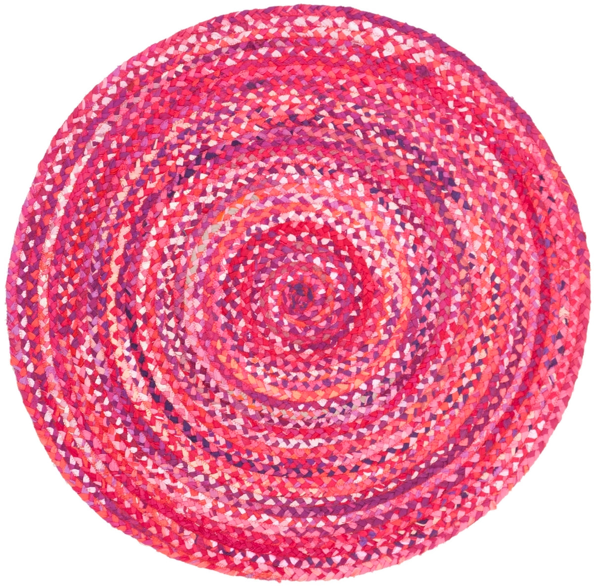 Stylish and Durable Hand - Braided Cotton Area Rug from India for Contemporary Homes