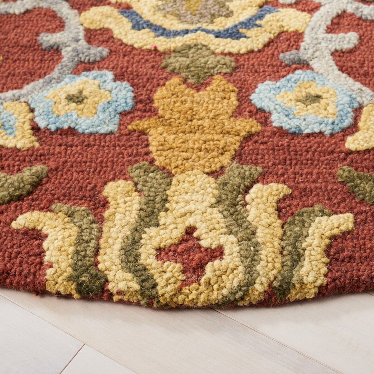 Luxurious 12mm Pile Hand - Tufted Indian Wool Rug for Elegant Home Decor