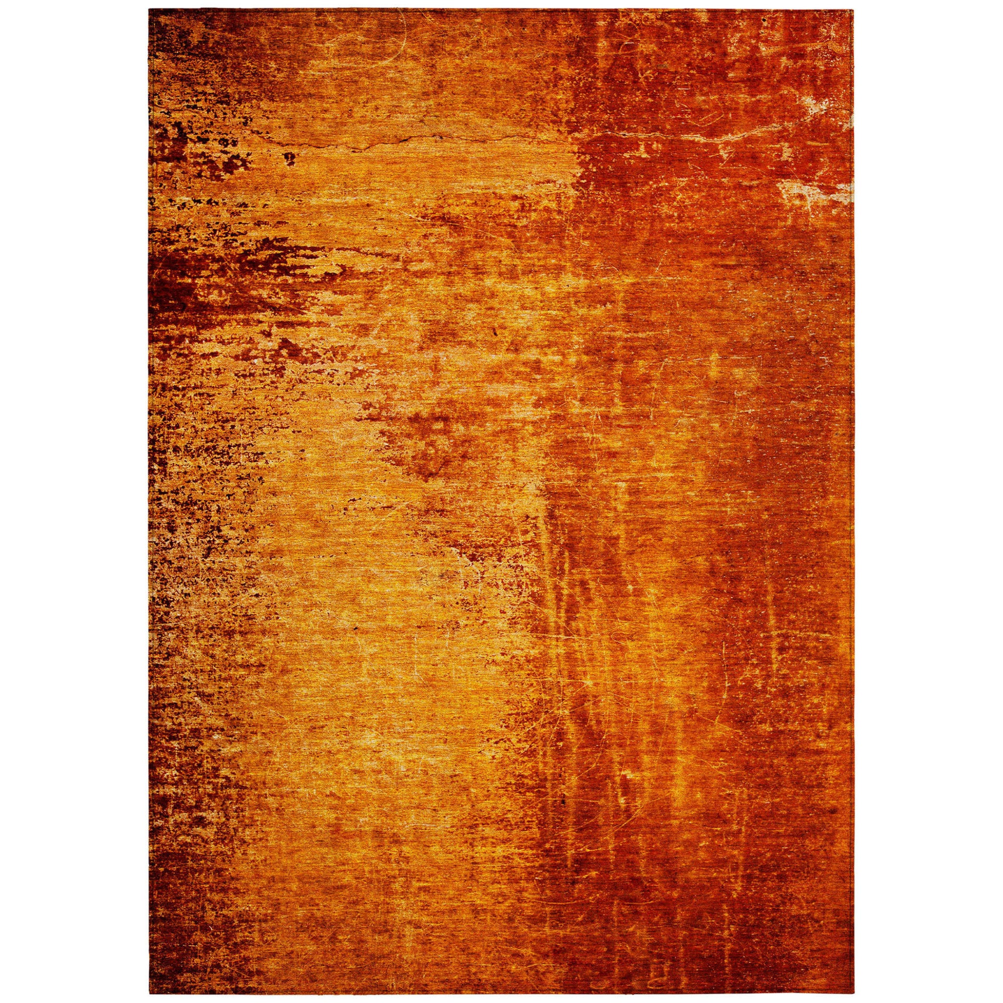 Stylish Purple Washable Non-Skid Abstract Runner Rug for Indoor & Outdoor Use